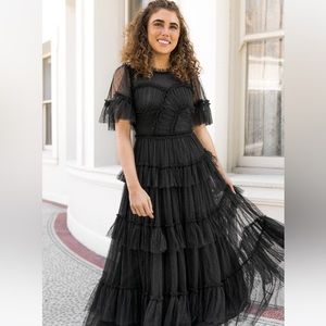 Worn Once Ivy City Co Whimsical Dress - Sz M - Black